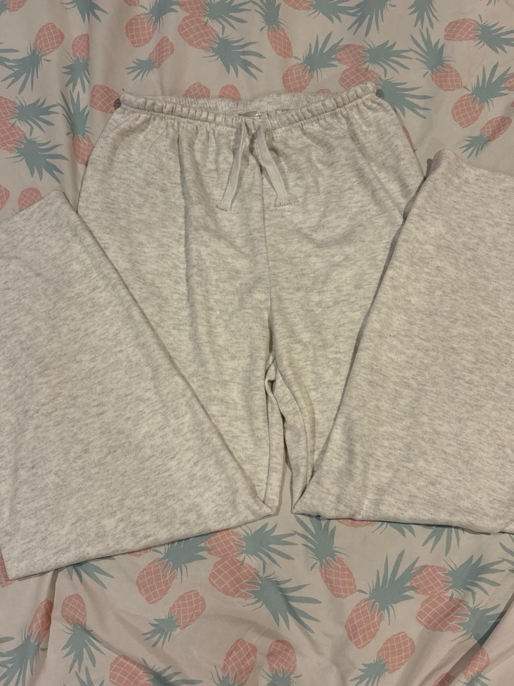 Kids Light Gray Crewneck Sweatpants